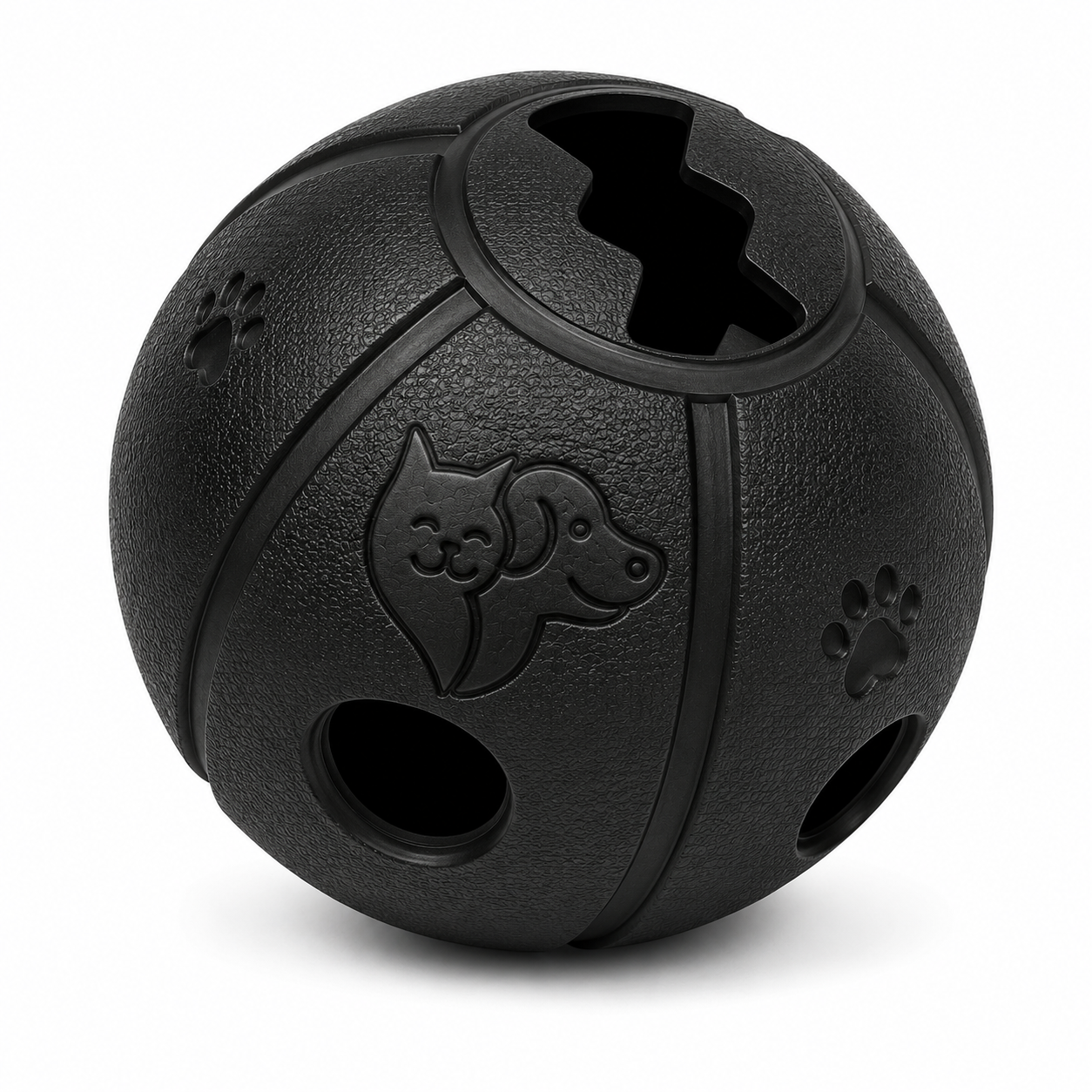 Durable Rubber Dog Treat Ball – Interactive Bouncy Chew Toy for Dogs