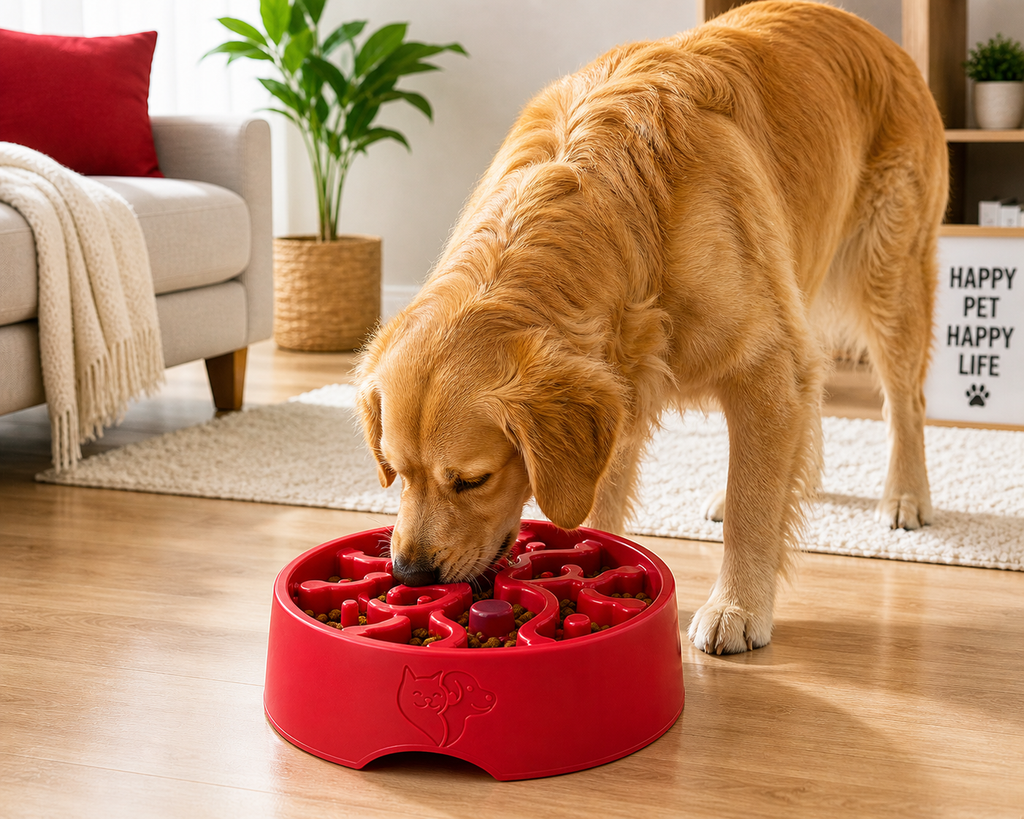 Premium Slow Feeding Dog Puzzle Bowl – Interactive Mental Stimulation Toy