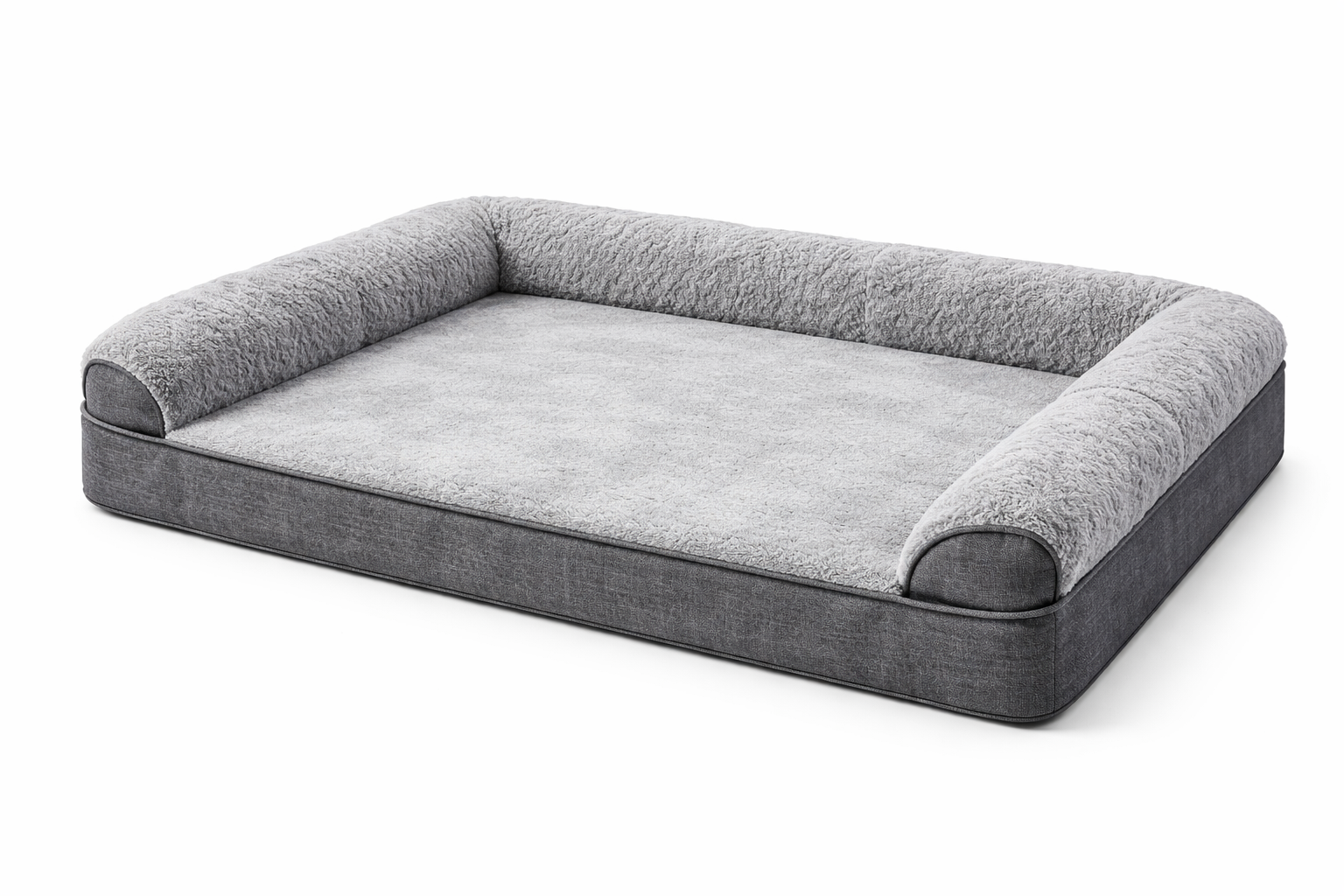 Orthopedic Memory Foam Dog Bed – Washable Cover, Non-Slip Base
