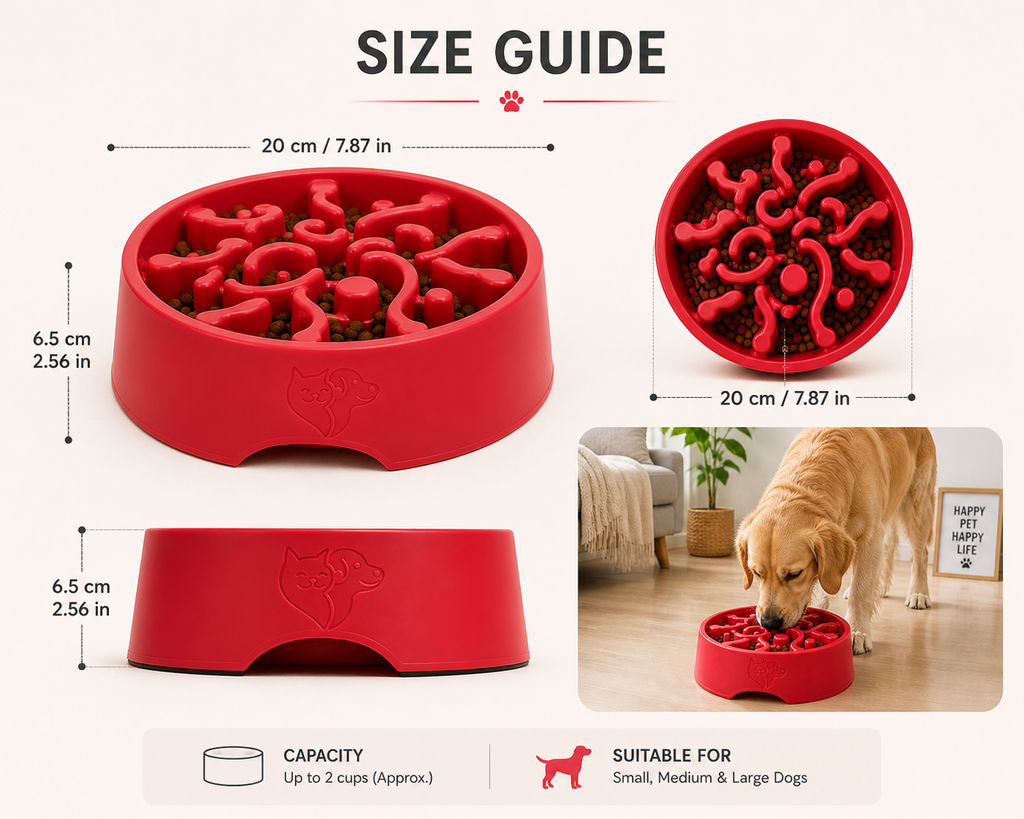 Premium Slow Feeding Dog Puzzle Bowl – Interactive Mental Stimulation Toy