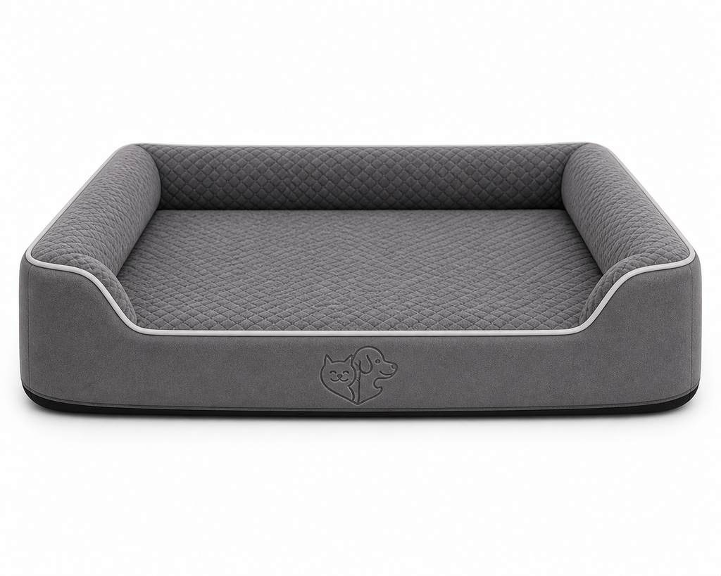 Premium Orthopaedic Memory Foam Dog Bed – Anti-Slip Base & Washable Cover (Large 90cm)